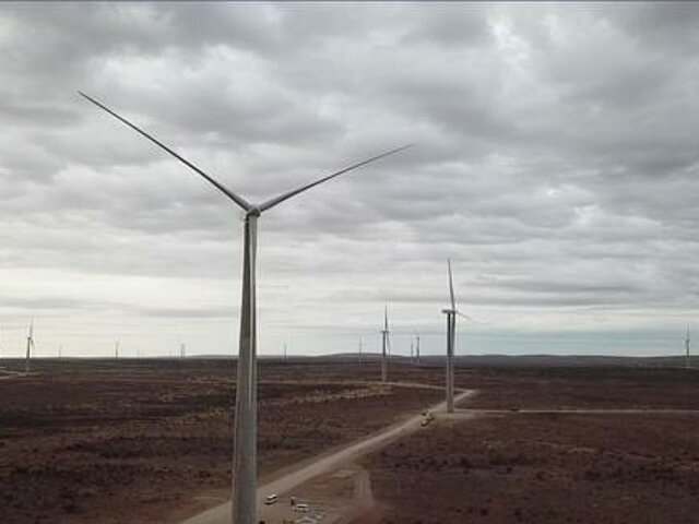 So ähnlich könnte der Windpark aussehen