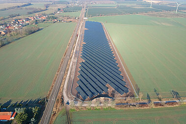 Solarpark Zernitz Luftbild
