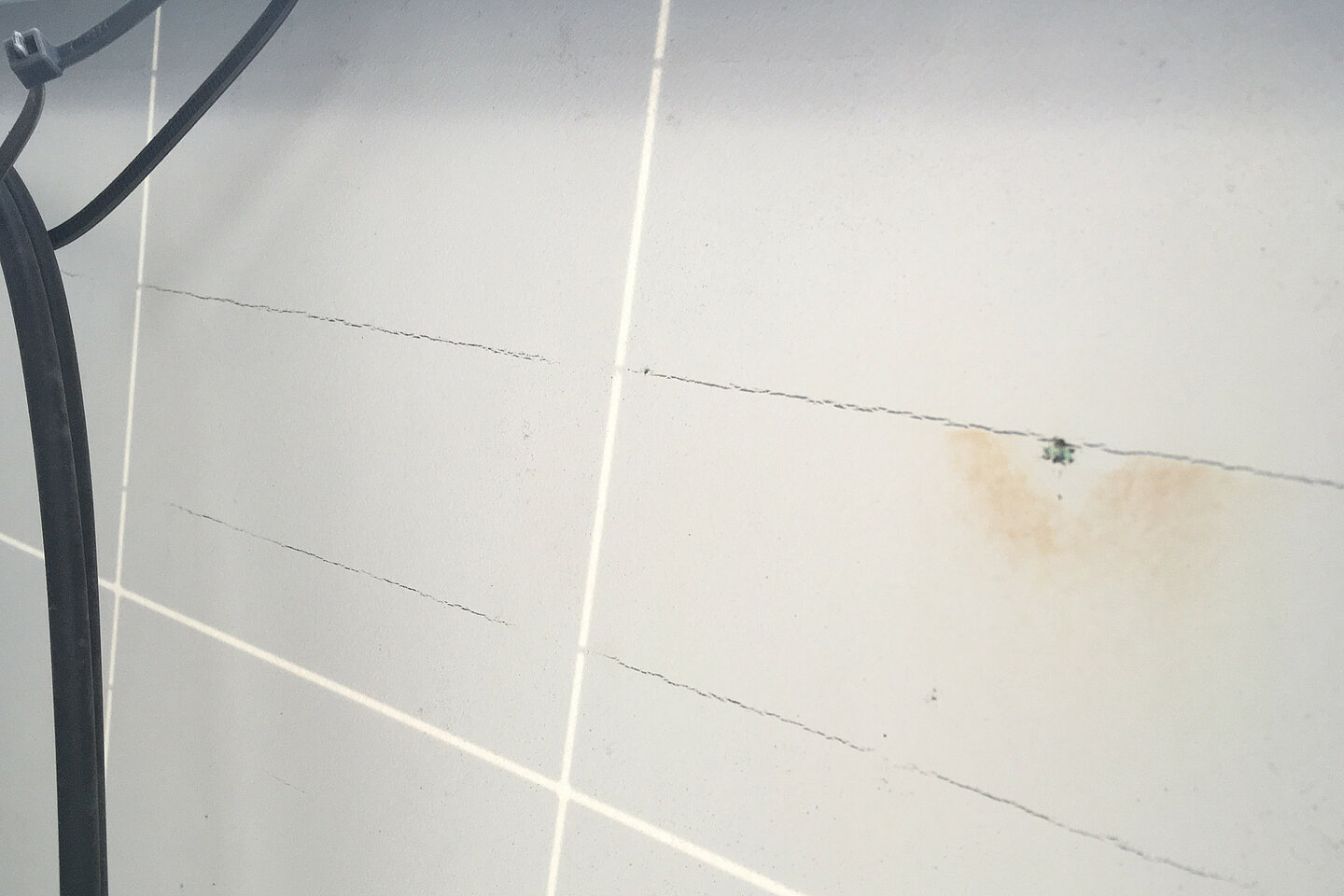 Solarmodul mit einer stark erhitze Stelle